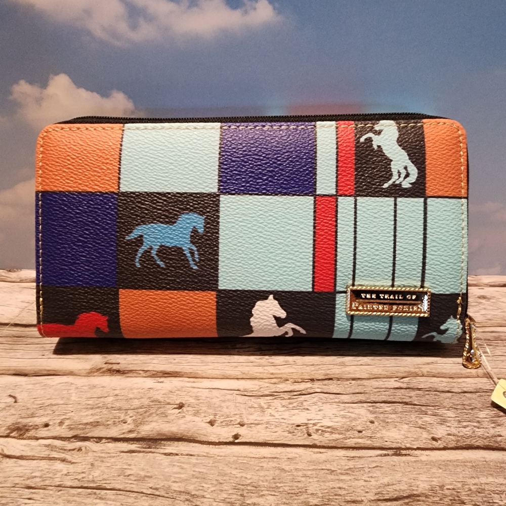 Patchwork Horse Pattern Wallet
